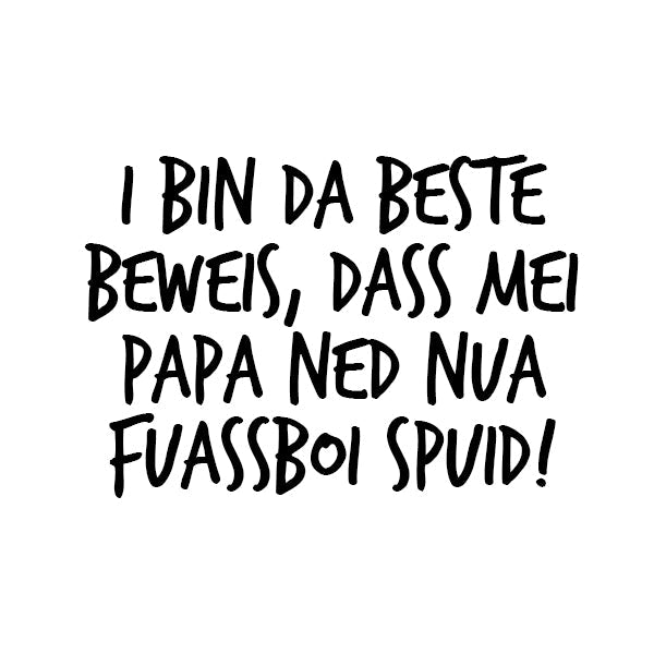 Kindermotiv: Fuassboi spuid! - meinherzschlag.de