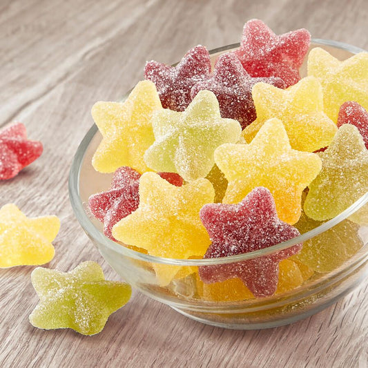 Fruchtgummi "Weihnachtssterne" - meinherzschlag.de
