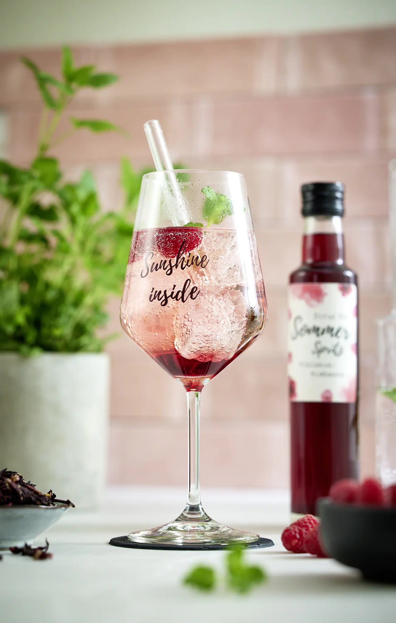 Sommer - Spritz - Sirup "Hibiskus & Himbeere" - meinherzschlag.de