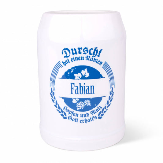 Bierkrug "Durscht" mit Wunschname - meinherzschlag.de