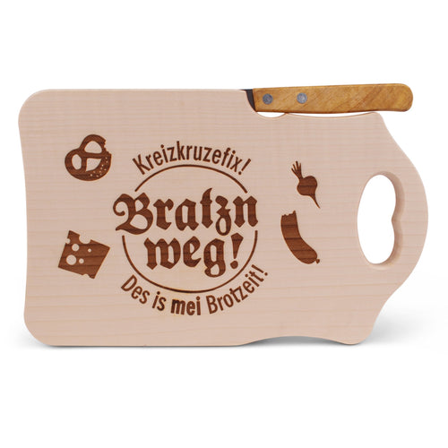 Brotzeitbrettl "Bratzn weg!" - meinherzschlag.de