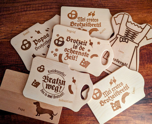 Brotzeitbrettl "Papas Brotzeitbrettl" - meinherzschlag.de