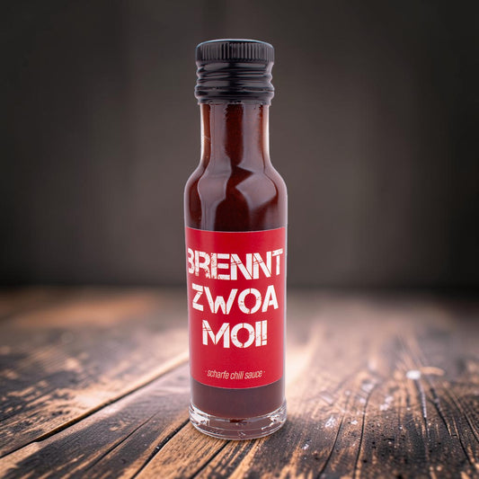Chilisauce "Brennt zwoa moi!"