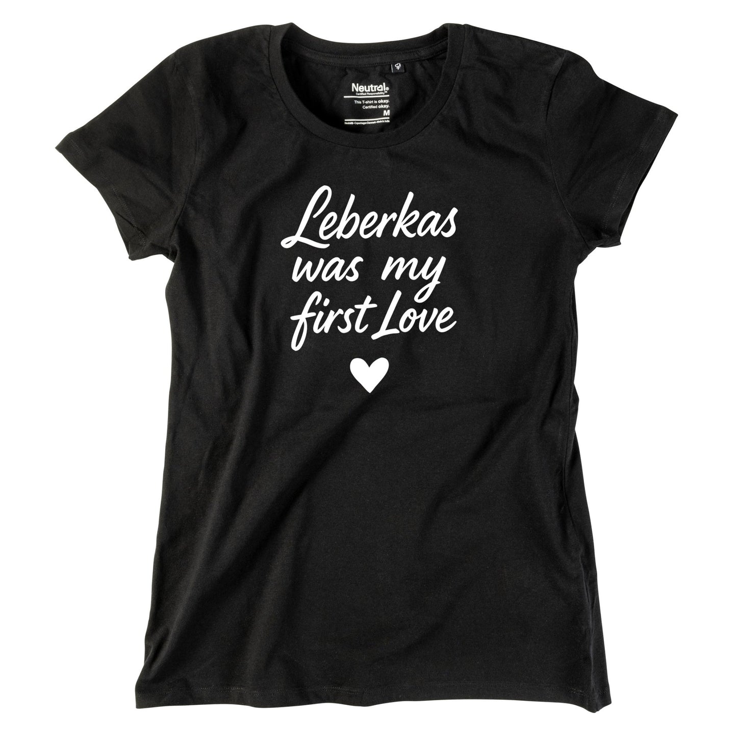 Damen - Shirt "Leberkas was my first Love" - meinherzschlag.de
