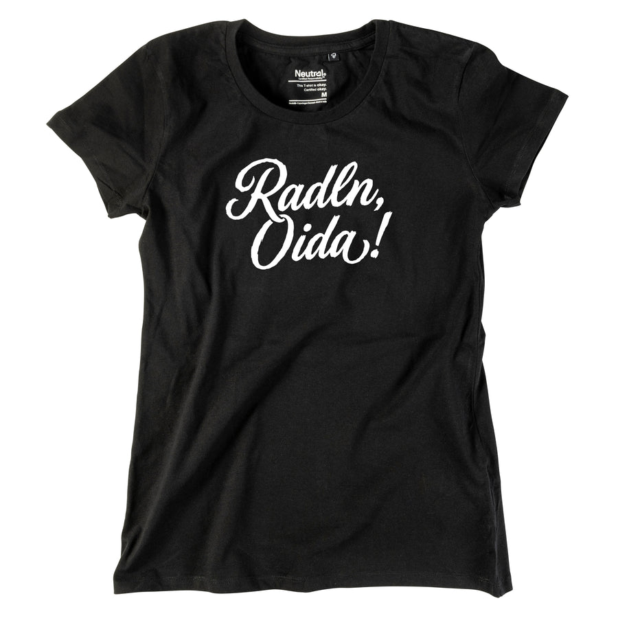 Damen-Shirt "Radln, Oida!" von meinherzschlag – Produktbild 7 von 8.