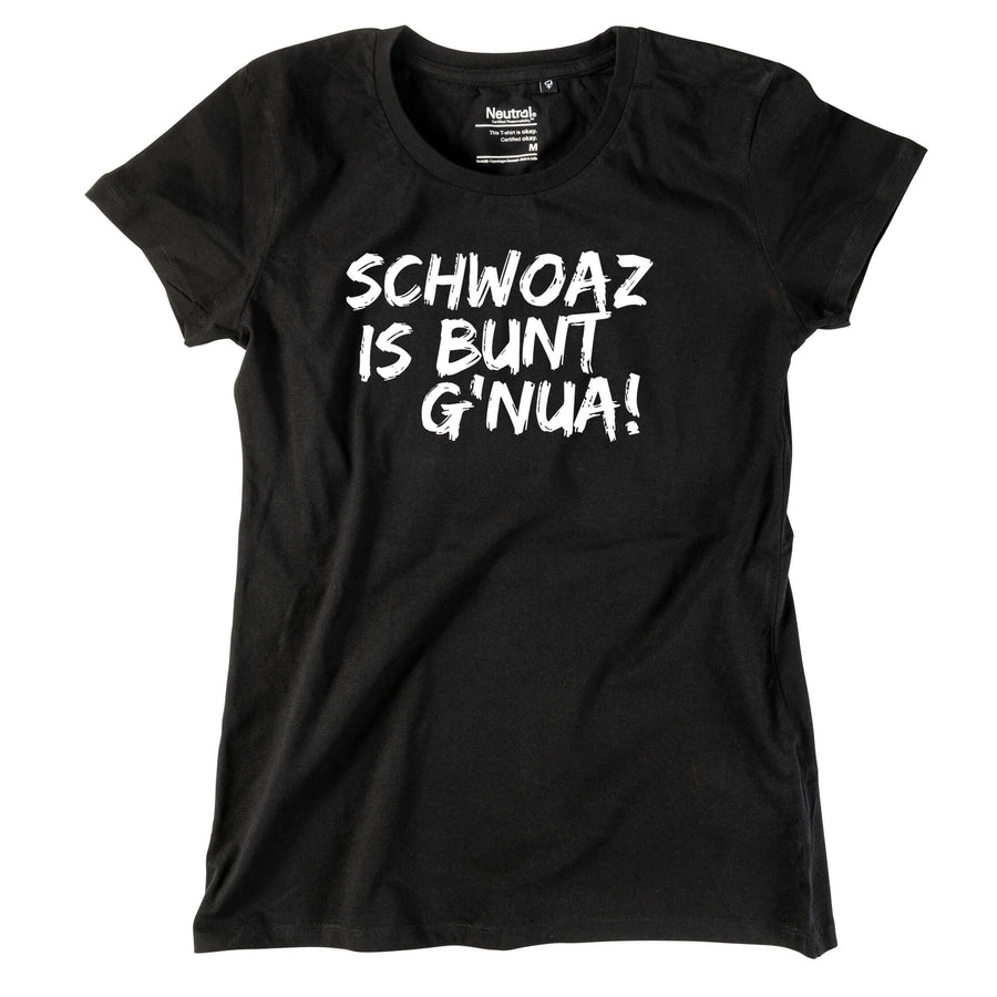 Damen - Shirt "Schwoaz" - meinherzschlag.de