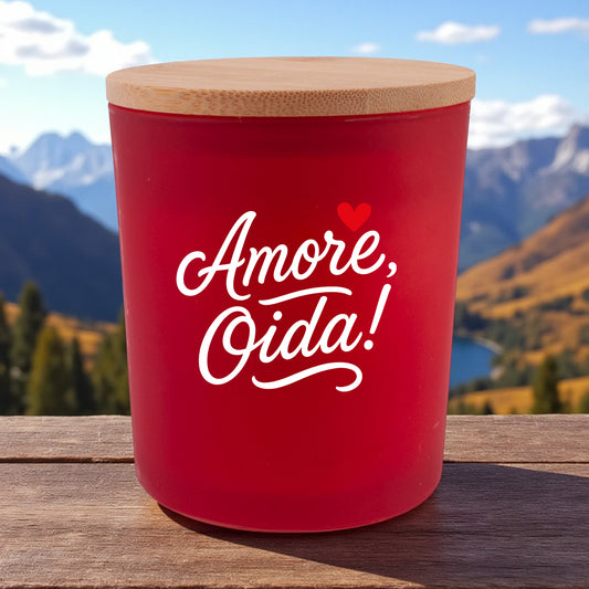 Duftkerze "Amore, Oida!" - meinherzschlag.de
