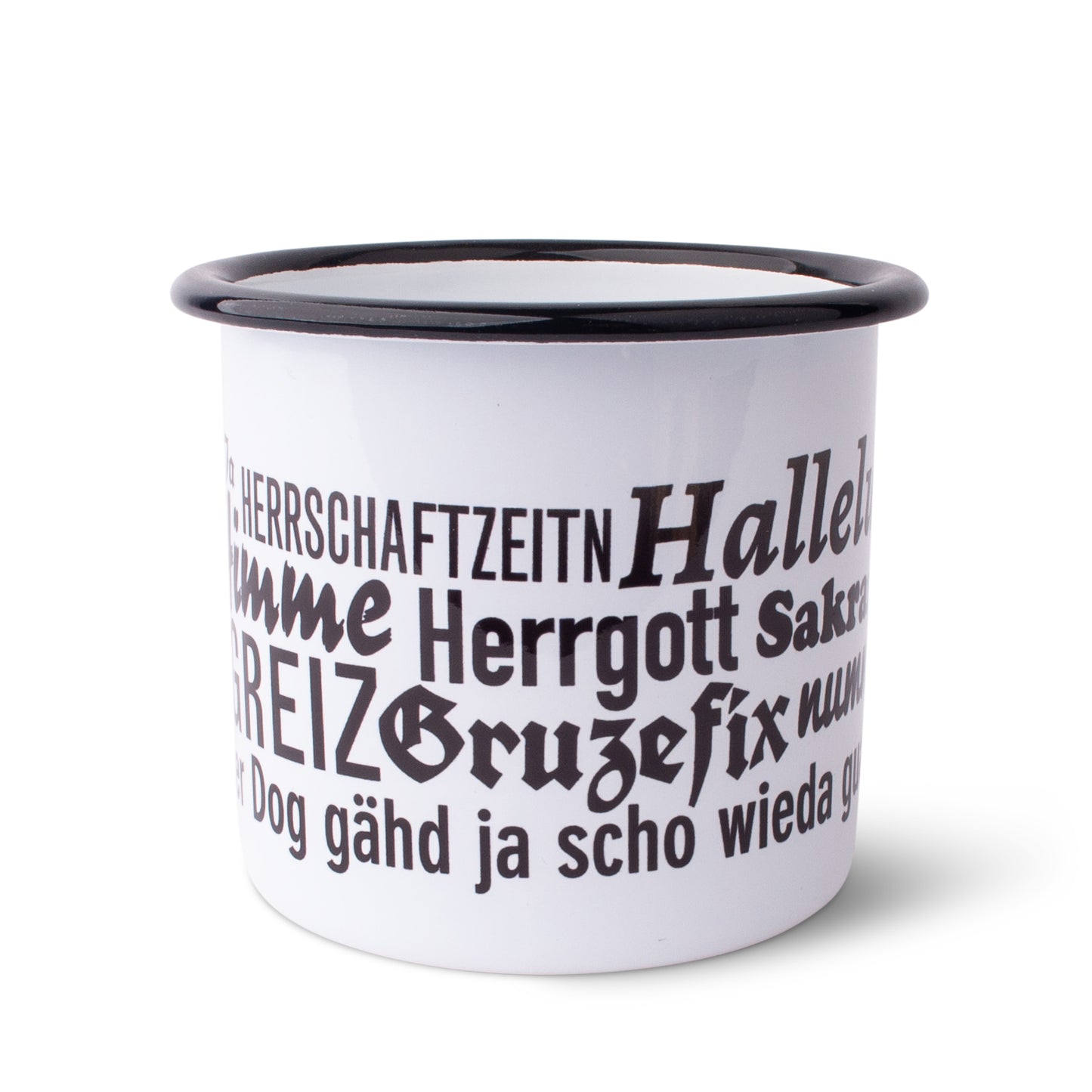 Emaille - Haferl "Hallelujah" - meinherzschlag.de