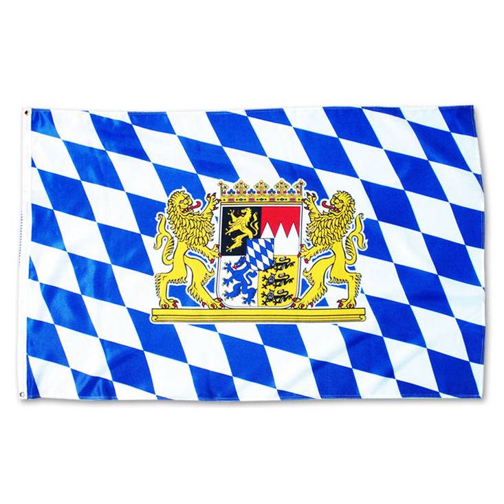 Flagge mit Bayern Wappen - meinherzschlag.de