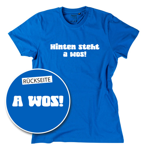 Herren-Shirt "A Wos!" (mit Rückenprint)