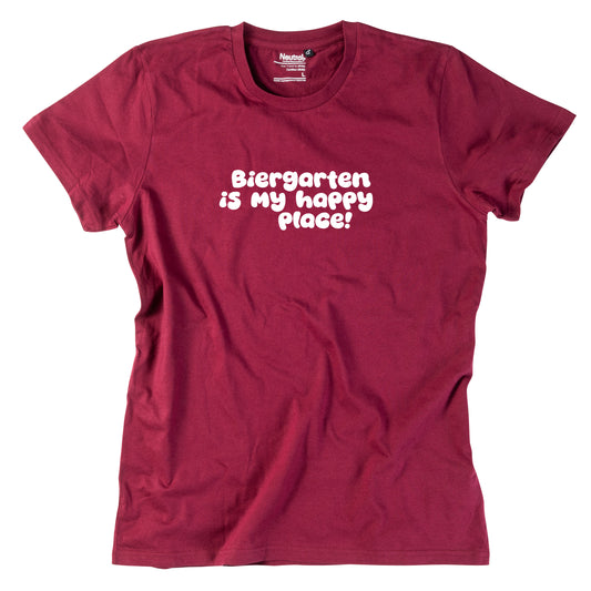 Herren-Shirt "Biergarten is my happy place!"