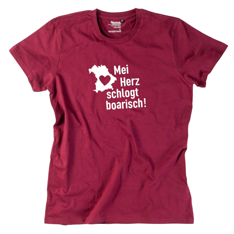 Herren - Shirt "Mei Herz schlogt boarisch" - meinherzschlag.de