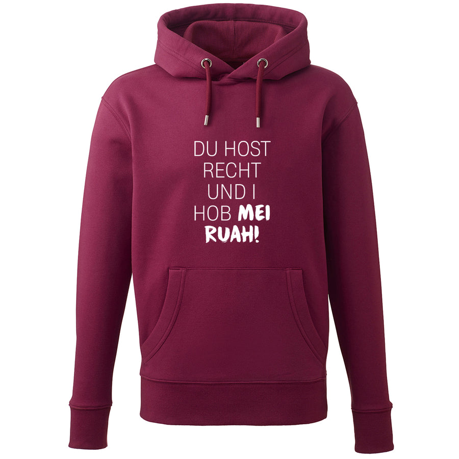 Hoodie "Du host Recht" - meinherzschlag.de