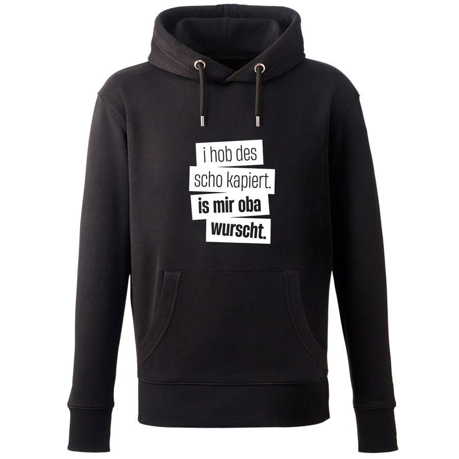 Hoodie "I hob des scho kapiert" - meinherzschlag.de