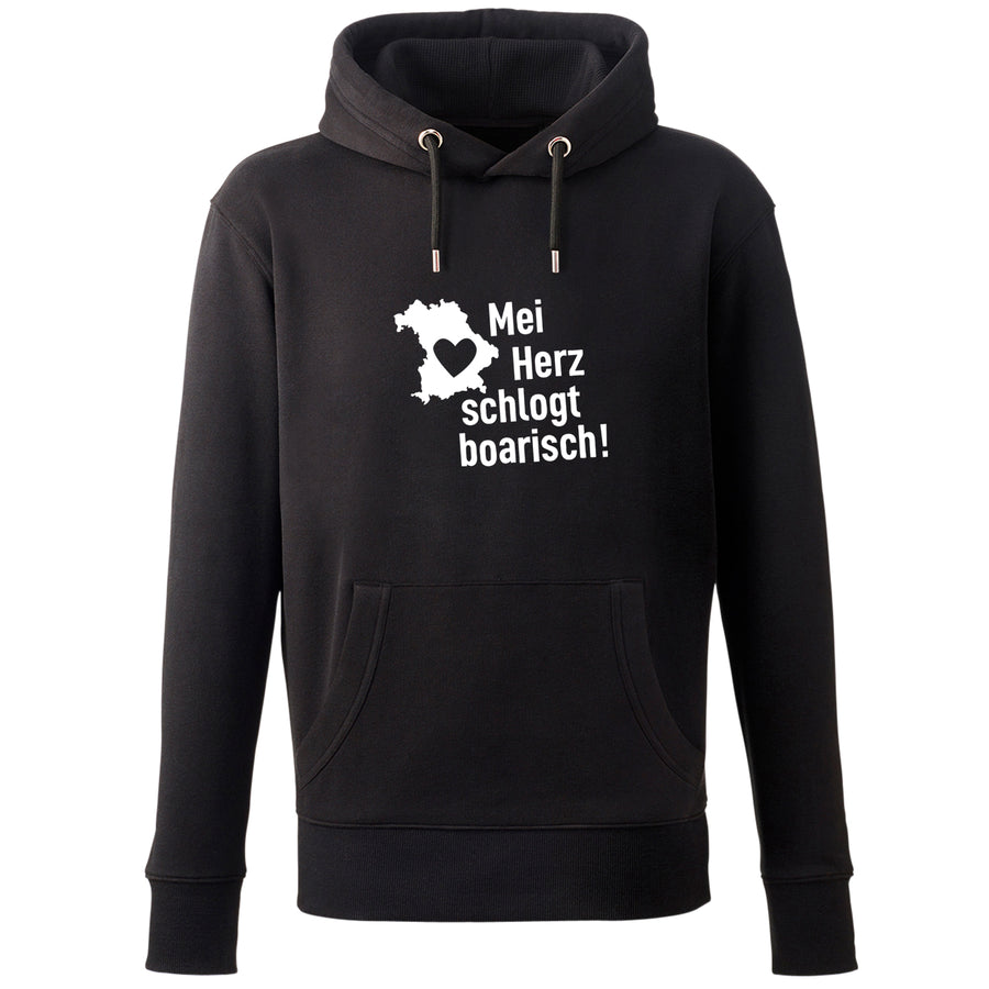 Hoodie "Mei Herz schlogt boarisch" - meinherzschlag.de
