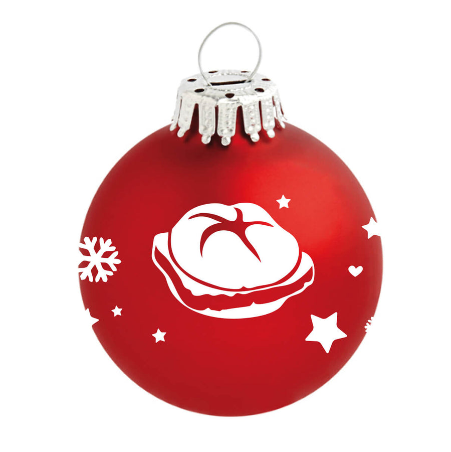 Christbaumkugel "Leberkas" - meinherzschlag.de