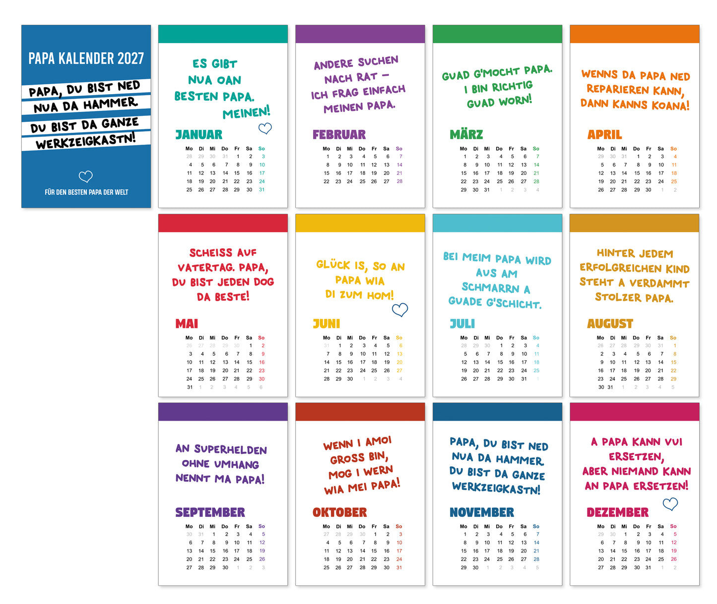 Der Bayerische PAPA Kalender 2027