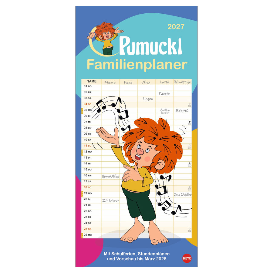 Pumuckl Familienplaner 2027 von meinherzschlag – Produktbild 1 von 4.