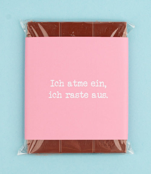 Schokolade "Ich atme ein, ich raste aus!" - meinherzschlag.de