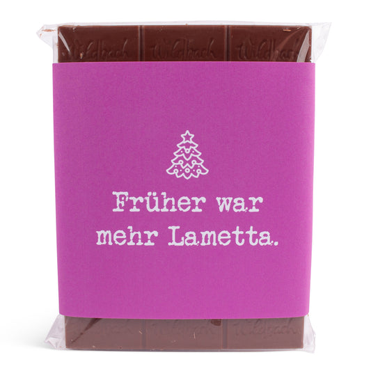 Schokolade "Früher war mehr Lametta" - meinherzschlag.de
