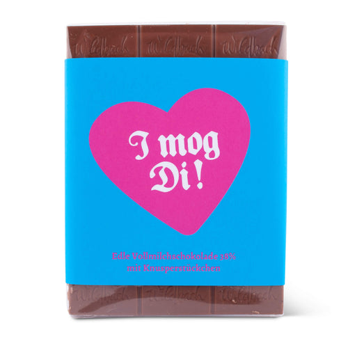 Bayrische Schokolade "I mog Di" - meinherzschlag.de