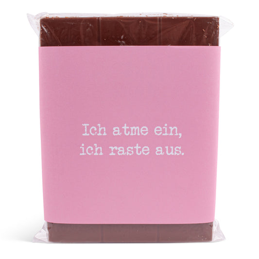 Schokolade "Ich atme ein, ich raste aus!" - meinherzschlag.de