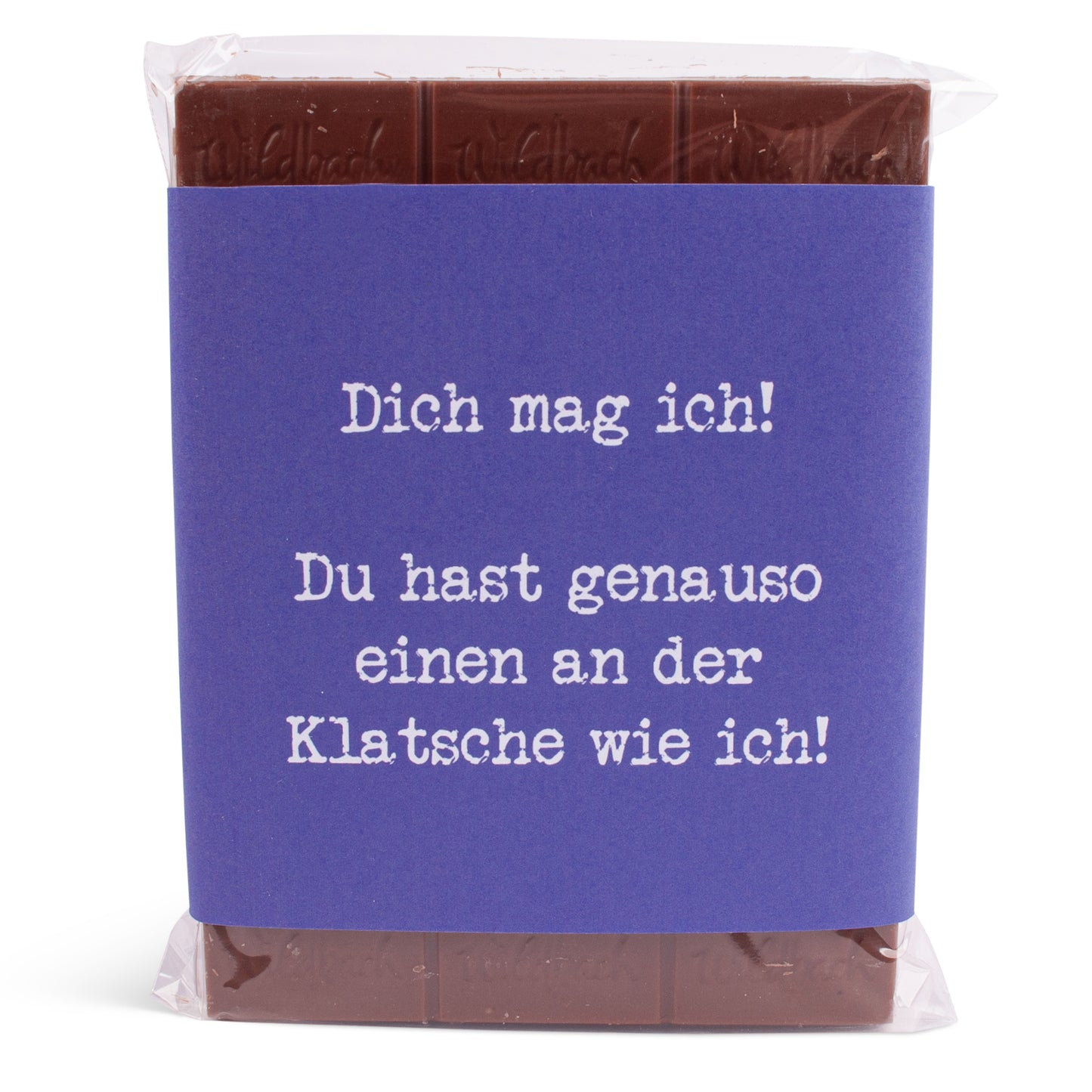 Schokolade "Einen an der Klatsche" - meinherzschlag.de