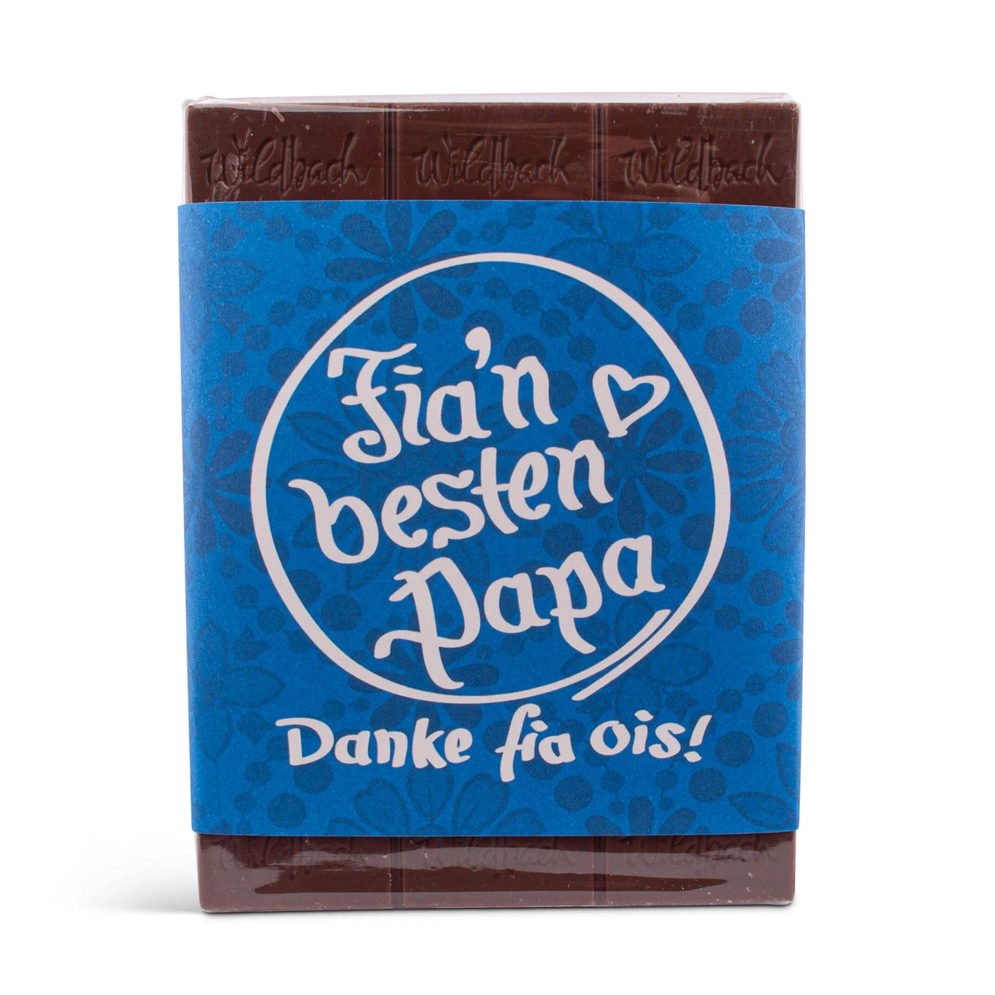 Schokolade "Fia'n besten Papa" - meinherzschlag.de