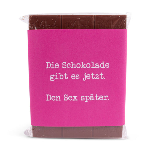Schokolade "Sex später" - meinherzschlag.de