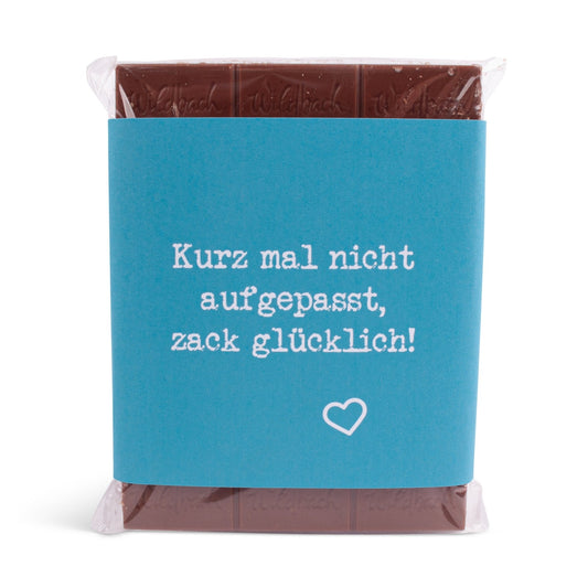 Schokolade "Zack glücklich!" - meinherzschlag.de