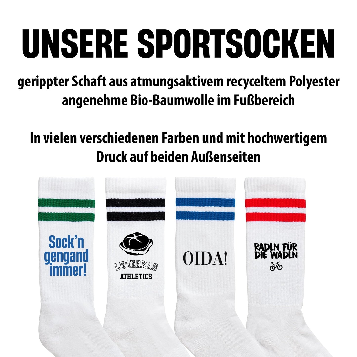 Sportsocken "Masskrug Athletics" - meinherzschlag.de