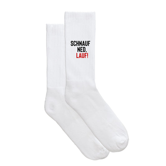 Sportsocken "Schnauf ned, lauf!"