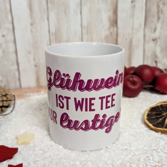 Tasse "Glühwein - wie Tee nur lustiger" - meinherzschlag.de
