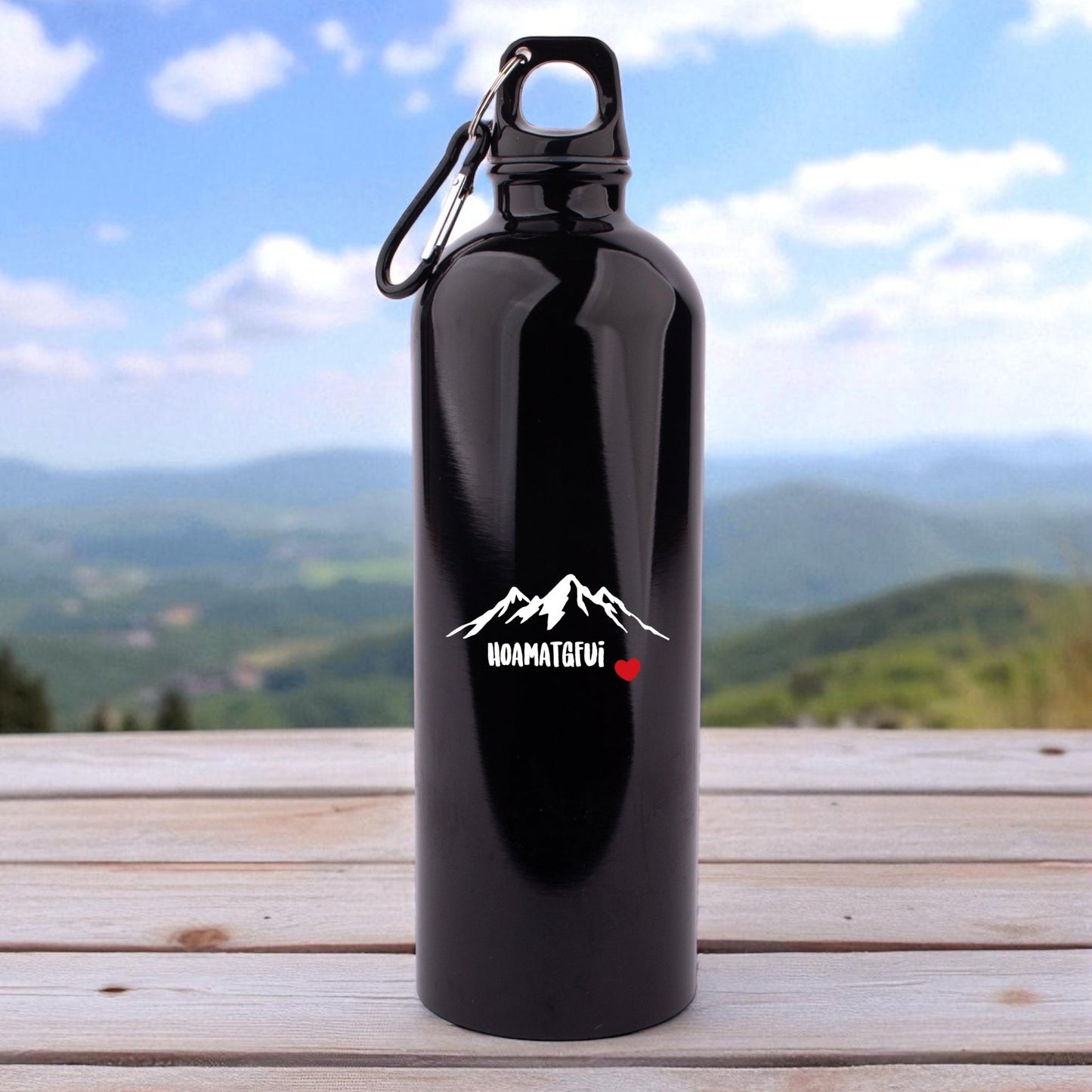 Edelstahl - Trinkflasche "Hoamatgfui" - meinherzschlag.de