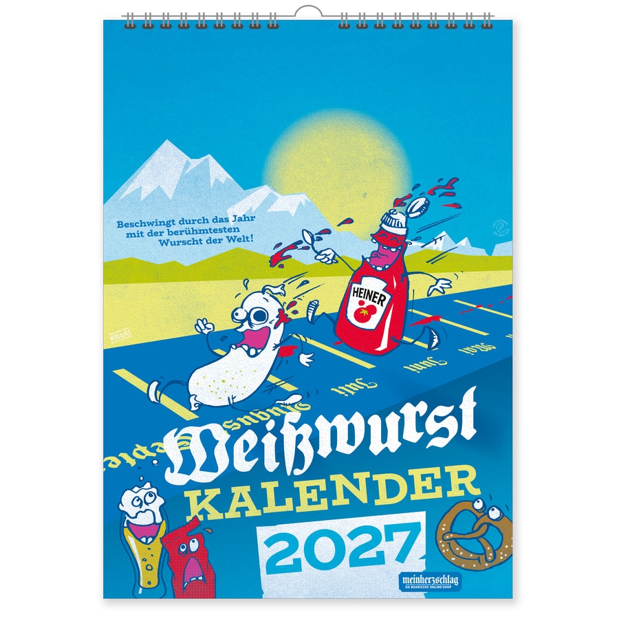 Der Weißwurst-Kalender 2027 von meinherzschlag – Produktbild 1 von 6.