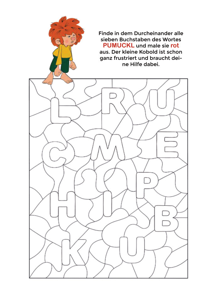 Lern-Spiel-Spaß mit Pumuckl: Buchstabenrätsel von meinherzschlag – Produktbild 2 von 4.