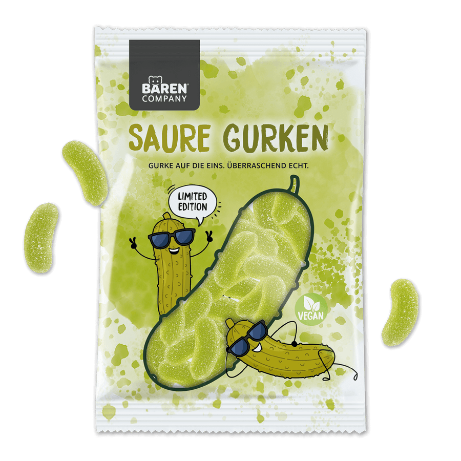 Fruchtgummi "Saure Gurken"