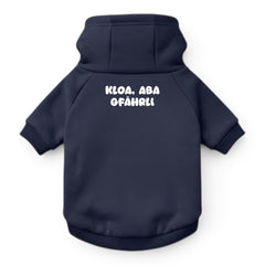 Hunde-Hoodie "Kloa, aba gfährli"