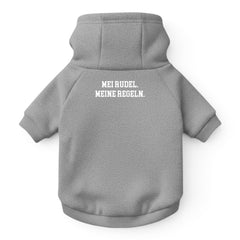 Hunde-Hoodie "Mei Rudel. Meine Regeln."