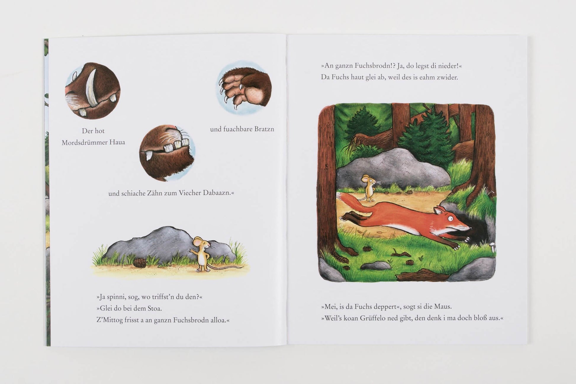 Kinderbuch "Da Grüffelo" auf bairisch - meinherzschlag.de