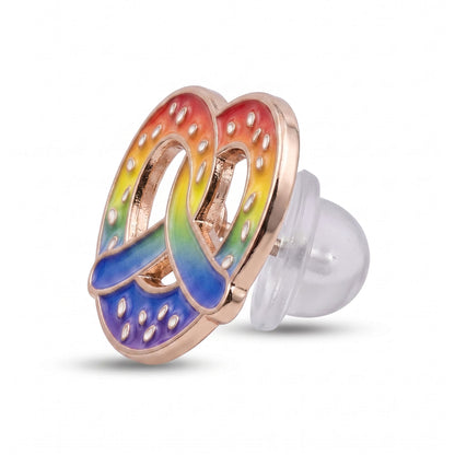 Ansteck-Pin "Regenbogen-Brezn"
