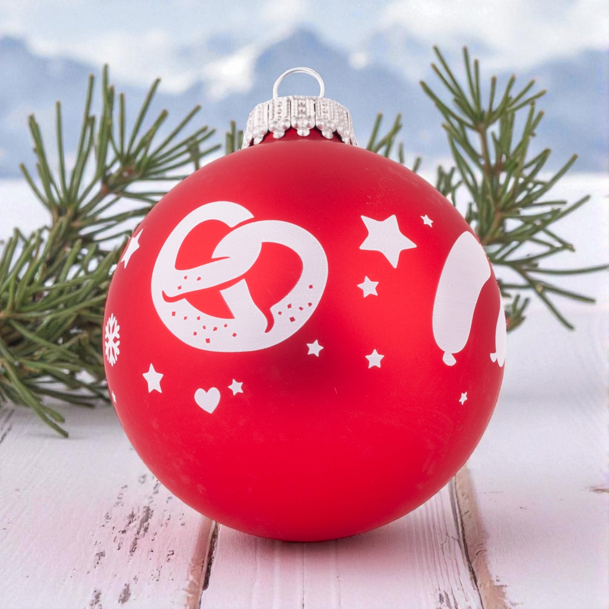 Christbaumkugel "Weißwurstfrühstück" - meinherzschlag.de