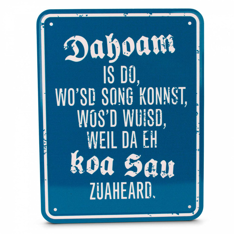 Blechschild "Koa Sau" - meinherzschlag.de