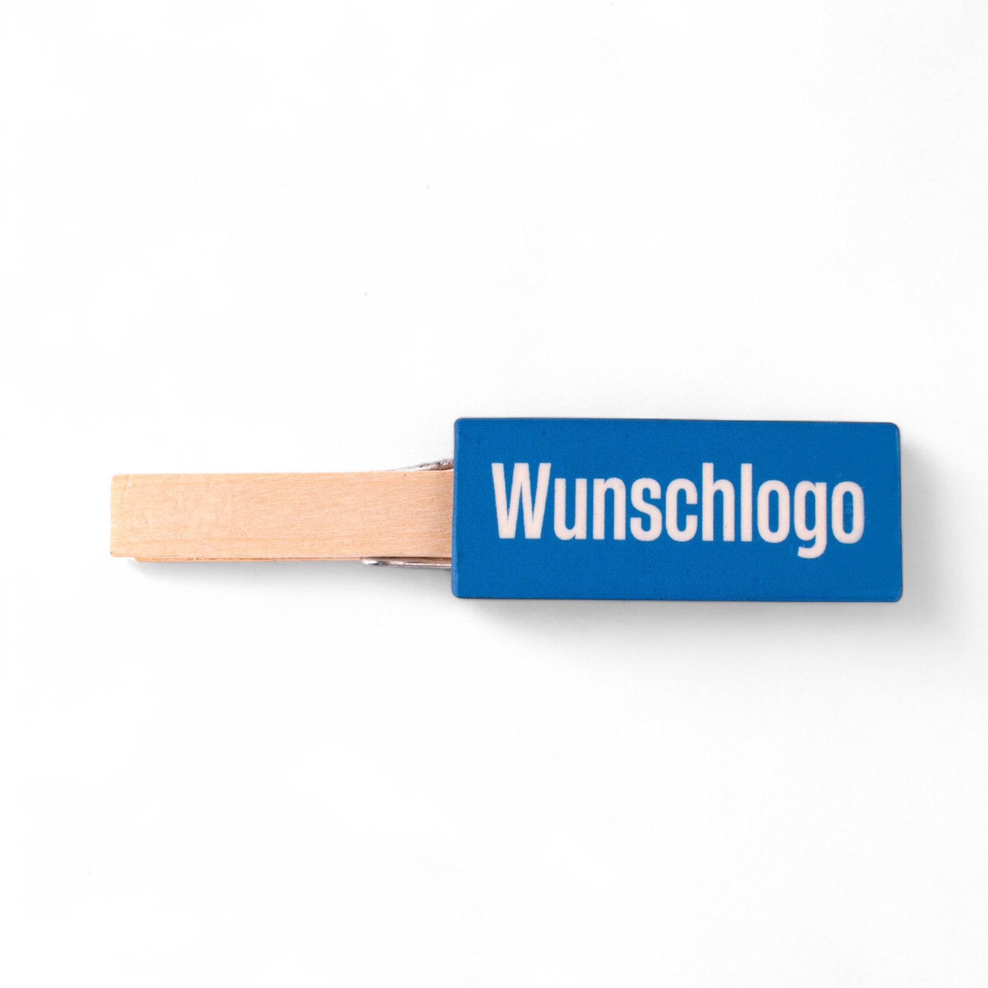 Glupperl/Wäscheklammer "Farbig" mit Logo + Gravur - meinherzschlag.de