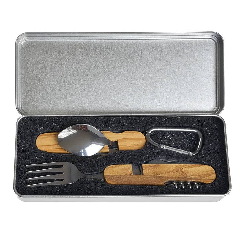 Geschenkbox für Outdoor Brotzeit - Besteck - meinherzschlag.de