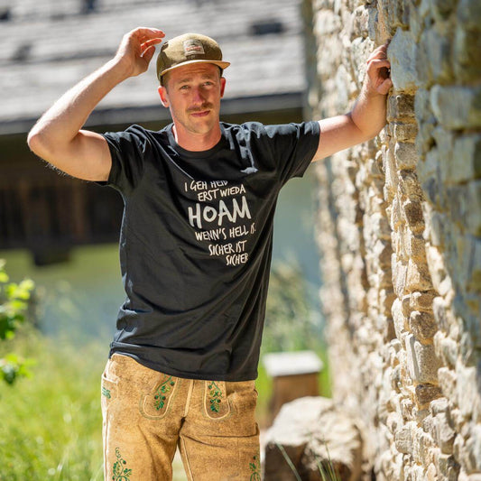 Herren - Shirt "Erst wieda HOAM" - meinherzschlag.de