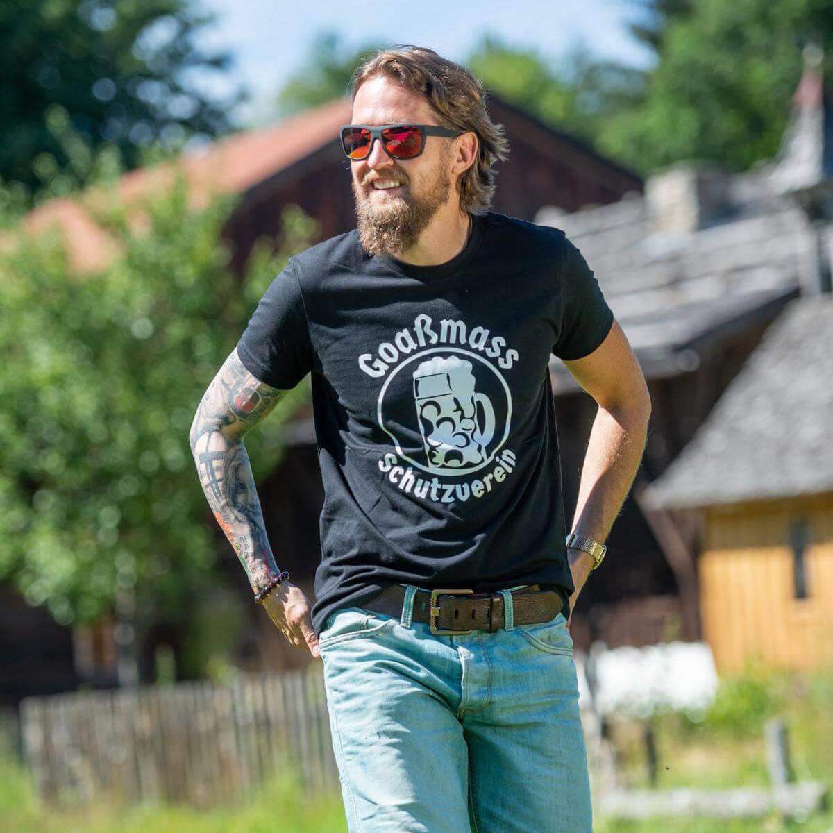 Herren - Shirt "Goaßmass Schutzverein" - meinherzschlag.de