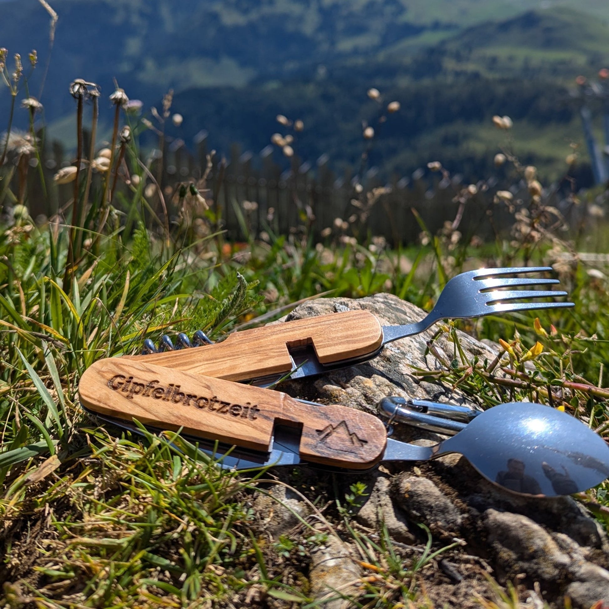 Outdoor Brotzeit - Besteck "Gipfelbrotzeit" - meinherzschlag.de