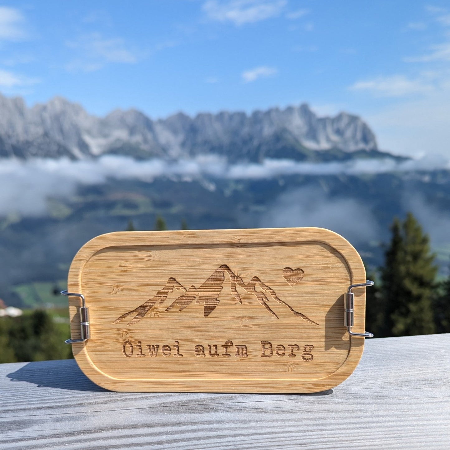 Brotzeitbox "Oiwei aufm Berg!" - meinherzschlag.de