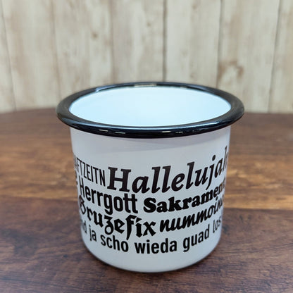 Emaille - Haferl "Hallelujah" - meinherzschlag.de